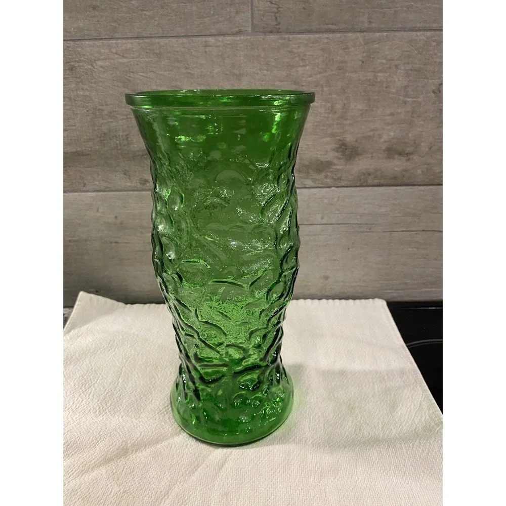 Vintage Emerald Green Hoosier Vase 9.5 